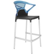 Silla EGO-K BAR AZUL/NEGRO